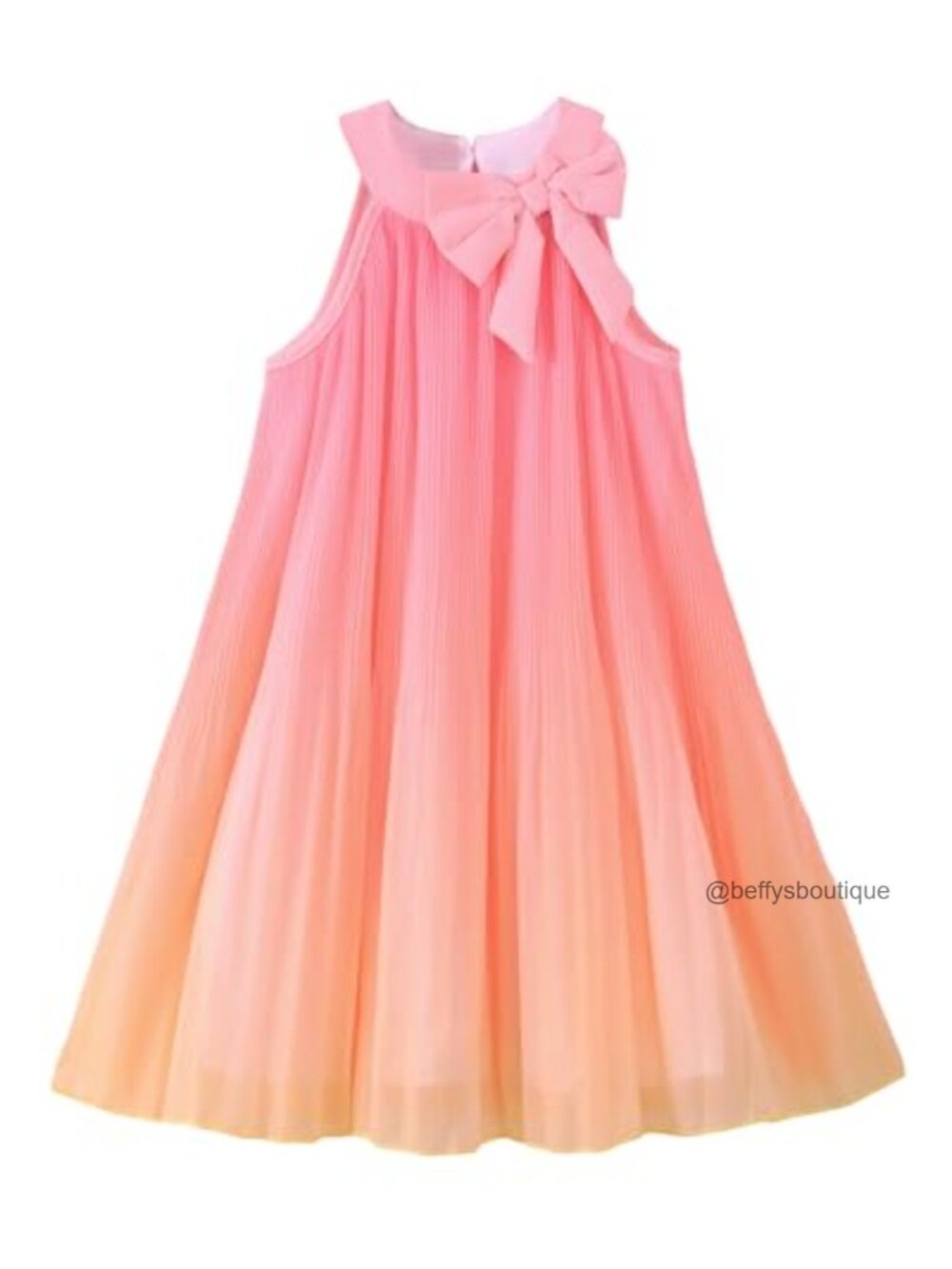 Toddler Girl Tulle Ombre Halter A-Line Sundress for Summer Parties